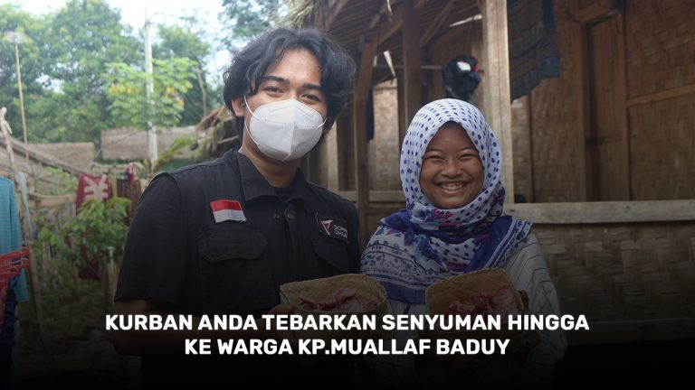 Kurban Anda Tebarkan Senyuman Hingga Ke Warga Kp.Muallaf Baduy