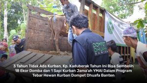 tebar hewan kurban dompet dhuafa banten ke wilayah yang jarang kurban kp kaduberuk