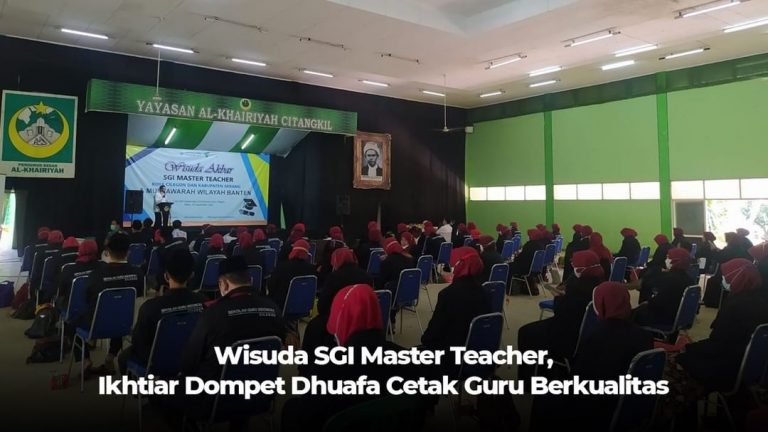 Wisuda SGI Master Teacher, Ikhtiar Dompet Dhuafa Cetak Guru Berkualitas