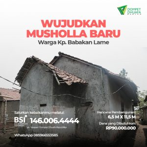 bangun musholla kp babakan lame, dd banten bangun musholla, dompet dhuafa banten bangun musholla, bangun musholla di pelosok banten