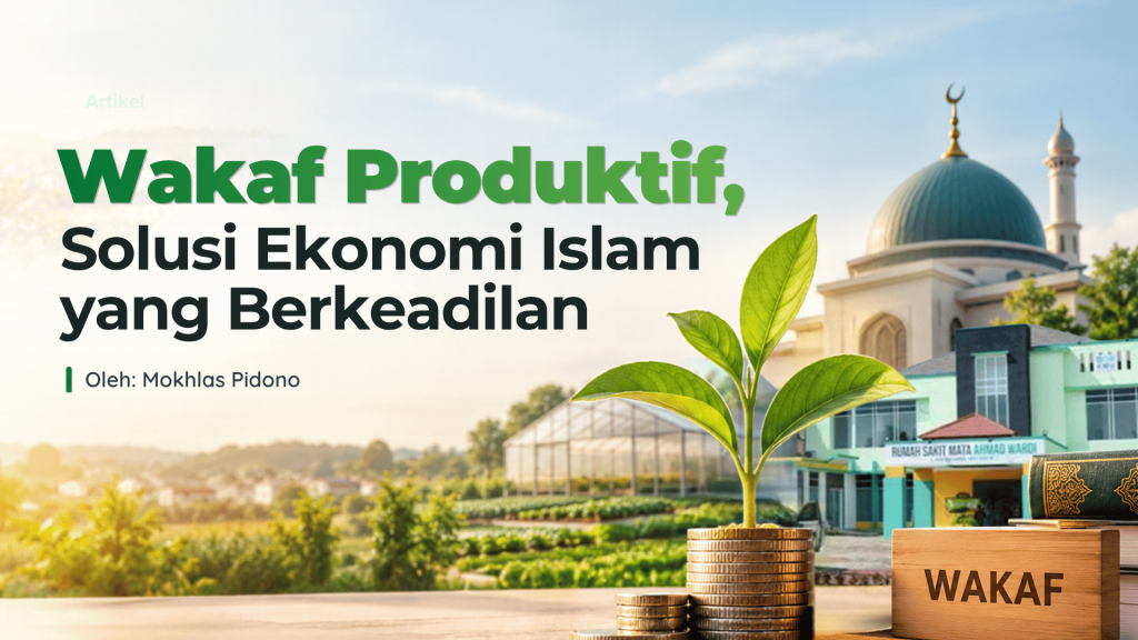 WAKAF PRODUKTIF, SOLUSI EKONOMI ISLAM YANG BERKEADILAN